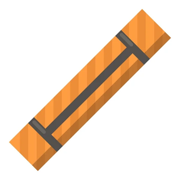 Yoga mat simgesi, düz stil