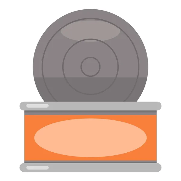 Tin pictogram, vlakke stijl — Stockvector