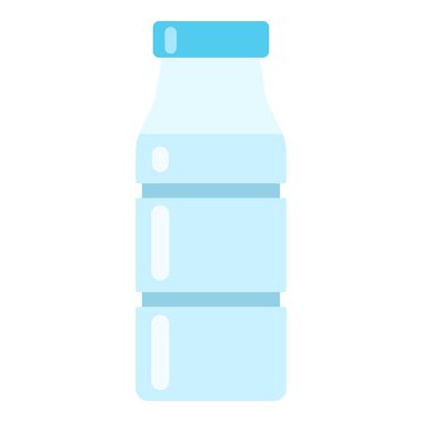 Şişe su simgesi, düz stil