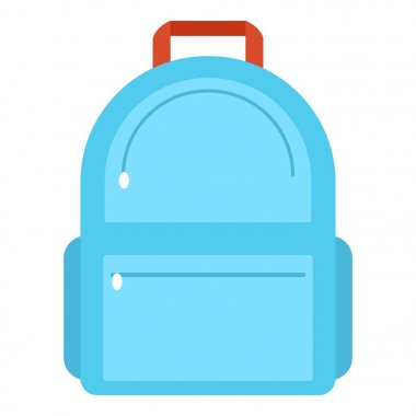 Sırt çantası simgesini, düz stil