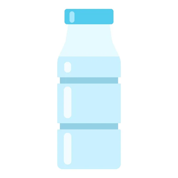 Fles water pictogram, vlakke stijl — Stockvector