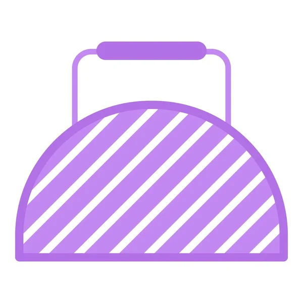 Icono de bolsa de fitness, estilo plano — Vector de stock