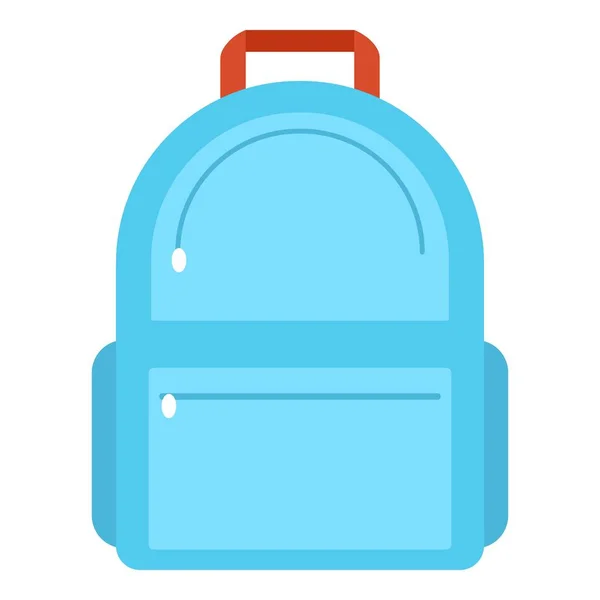 Icono de la mochila, estilo plano — Vector de stock