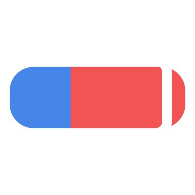 Silgi simgesi, düz stil