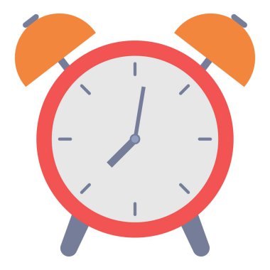 Alarm saat simgesi, düz stil