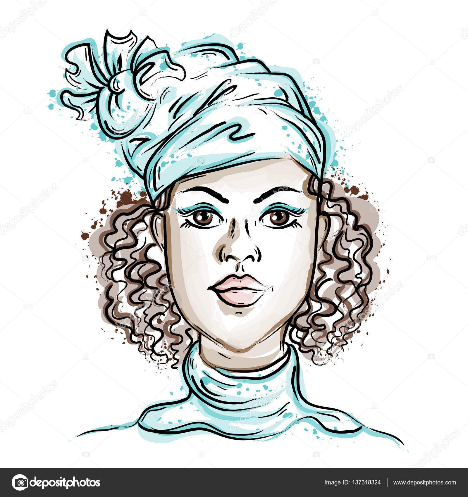 アメリカン レトロ 女性 Vector Art Stock Images Depositphotos