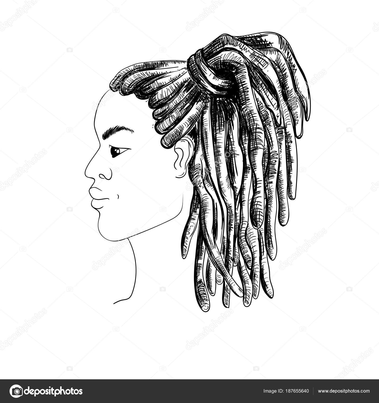 Spider Braids Dreads Portrait Man Dreadlocks Profile