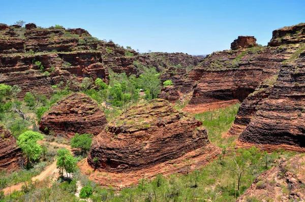 Park Narodowy Mirima (Ukryta Dolina), podobny do bungle bungle, niedaleko Kununurra, Australia Zachodnia, Australia — Zdjęcie stockowe