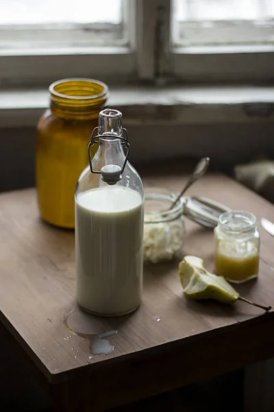 Rustic winter breakfast — Stock Photo, Image