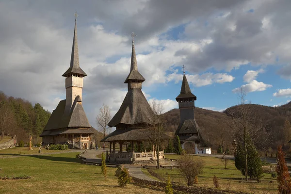 Klášter Barsana v rumunském Maramures County. — Stock fotografie