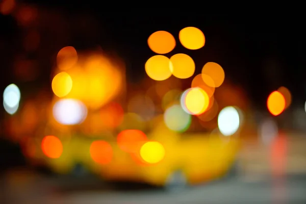 Ciudad desenfocada borrosa Luces de tráfico pesado por la noche —  Fotos de Stock