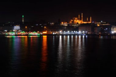 gece - arka plan mimari seyahat İstanbul Türkiye
