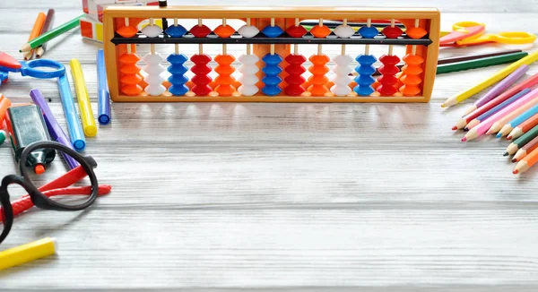 Başa okul kavramı - ofis ve öğrenci kaynakları iş Danışma. Mental aritmetik