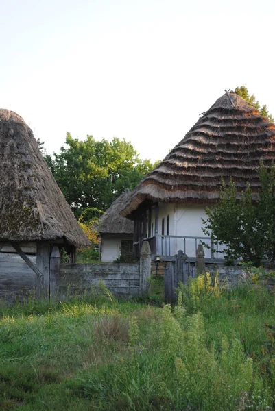 Открытая Украинская Национальная Фалк Историческая Деревня Киеве — стоковое фото