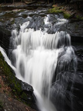 Küçük şelale aşağı Bushkill Falls, Pennsylvania