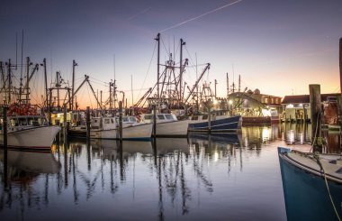 Barnegat Light, New Jersey 'deki Viking köyünde sabahın erken saatlerinde