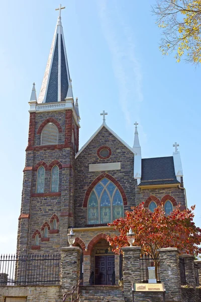 Kościół Świętego Piotra w USA, w stanie Wirginia Zachodnia, w Harpers Ferry. — Zdjęcie stockowe