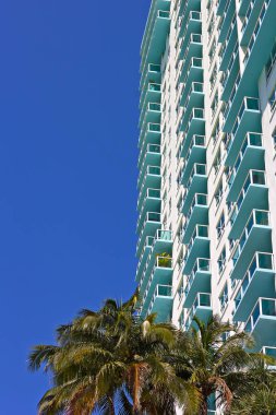 Miami Beach, Florida ve binanın mimari Ayrıntılar. 