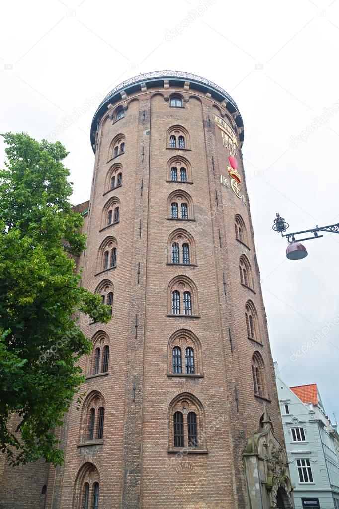 The Rundetaarn (Round Tower) most famous for its equestrian staircase in Copenhagen, Denmark. 