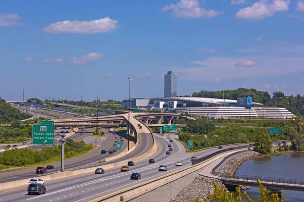 Una Compleja Red Carreteras Alrededor Los Terrenos Del Casino Condado — Foto de Stock