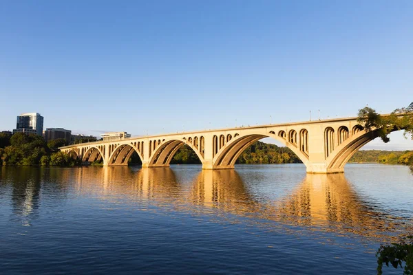 Ключ Міст Сході Сонця Столиці Сша Вашингтону Погляд Ключ Моста — стокове фото