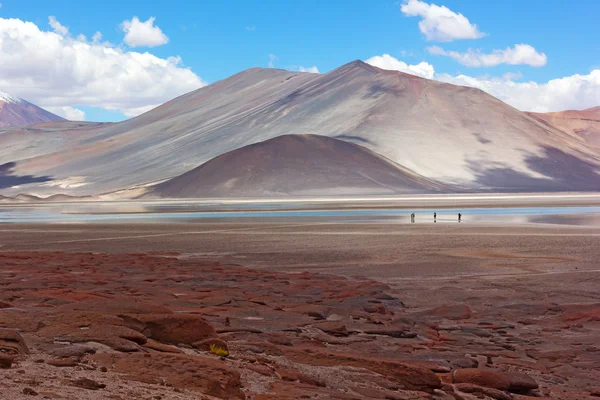 Paisagem Majestosamente Emocional Deserto Atacama Chile Montanhas Vulcânicas Formações Rochosas — Fotografia de Stock