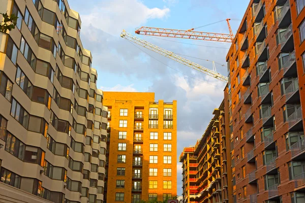 Urban Architecture Washington Usa Residential Multistory Buildings Capital Sunset — Stock Photo, Image