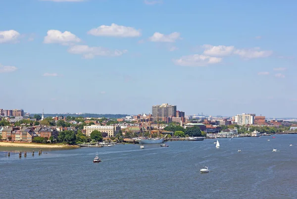 Panoramic View Old Town Alexandria Piers Potomac River Virginia Usa — Stock Photo, Image