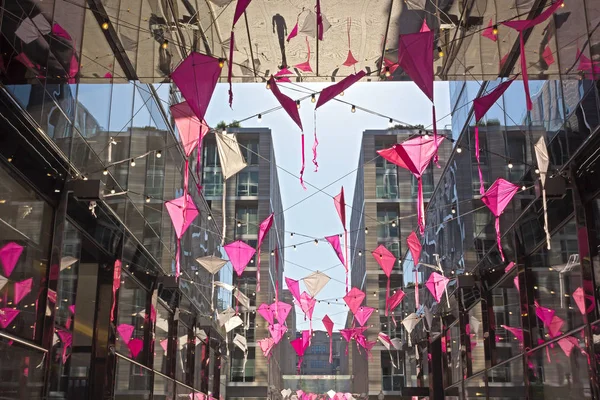 City Center Ambiance Printanière Festive Accompagne Les Événements Fleurs Cerisier — Photo