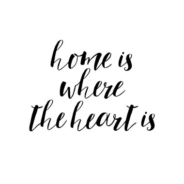 evim nerede kalp - motivasyonel teklif, tipografi sanat. VEC