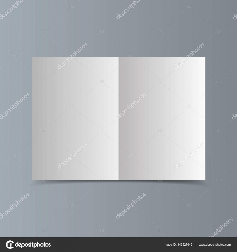 Download Livro branco horizontal vazio brochura mockup com ...