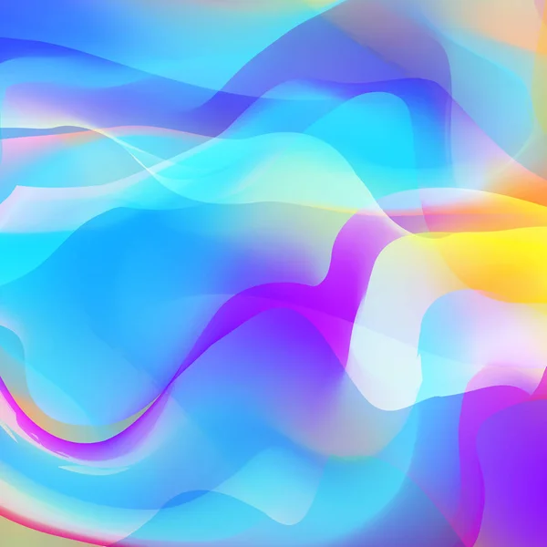 Fondo abstracto con olas de colores. Vector . — Vector de stock