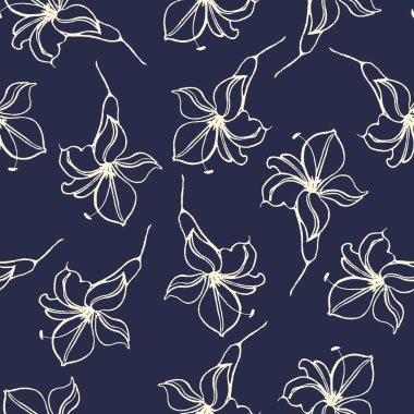 Suluboya çiçek el Çin li ile Dikişsiz desen çizimi