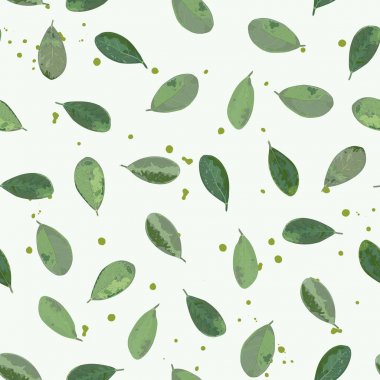 Çiçek seamless modeli ile elle çizilmiş bitkilerin yerinde bırakır.