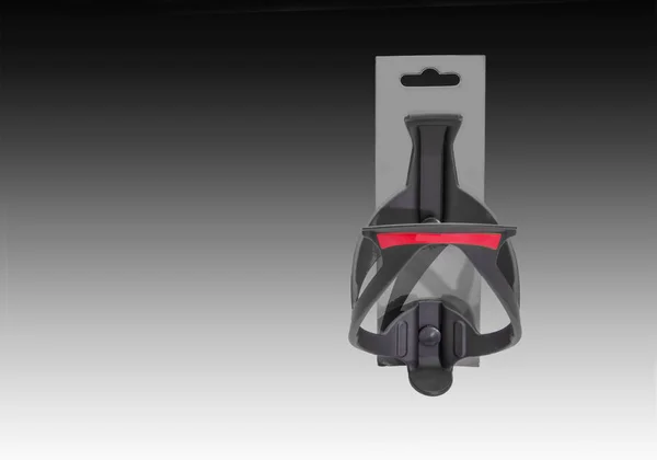 Bicycle's black  plastic water bottle clip — Stock Photo, Image