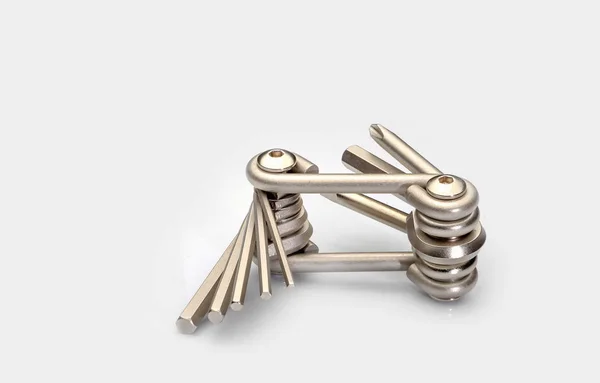Multifunkční kolo ocelové klíč šestihranný klíč nástroje pro opravu — Stock fotografie