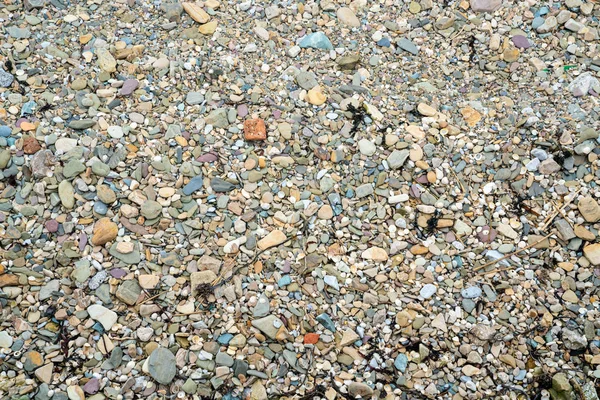 Πολύχρωμες μικρές πέτρες στην παραλία — Φωτογραφία Αρχείου