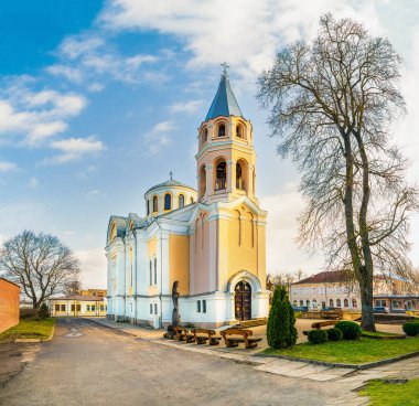 Ukmerge 'deki Kutsal Üçleme Kilisesi. Litvanya.