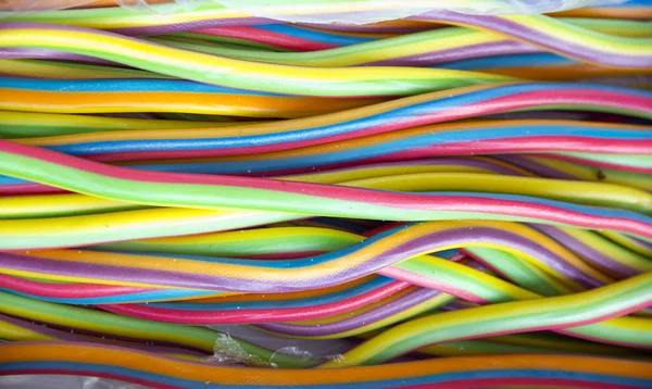 Various multi colored confectionery in the candy shop — Stock Photo, Image