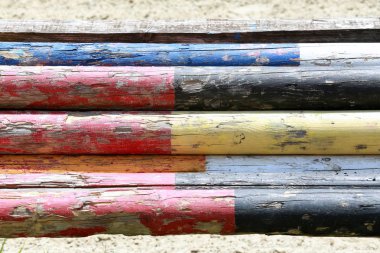 Çok eski equitation engelleri barlar olay atlama at için