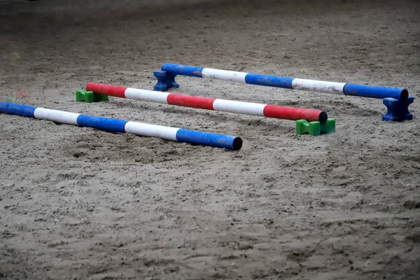 Toegankelijkheid voor paardentrainingen en evenementen in het landelijke trainingscentrum voor ruiters — Stockfoto