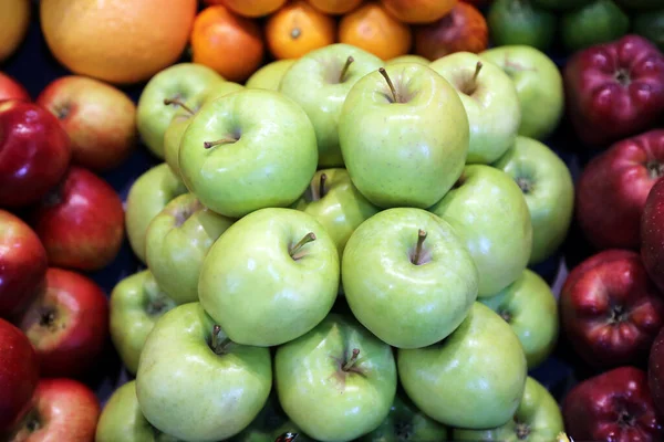 Draufsicht Auf Die Textur Von Früchten Aus Nächster Nähe Als — Stockfoto