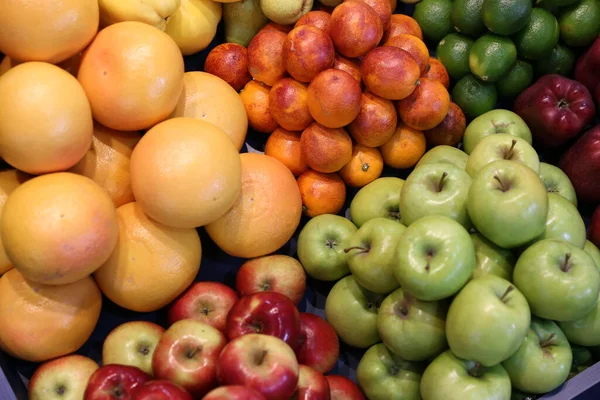Bovenaanzicht Van Fruit Textuur Close Als Achtergrond — Stockfoto