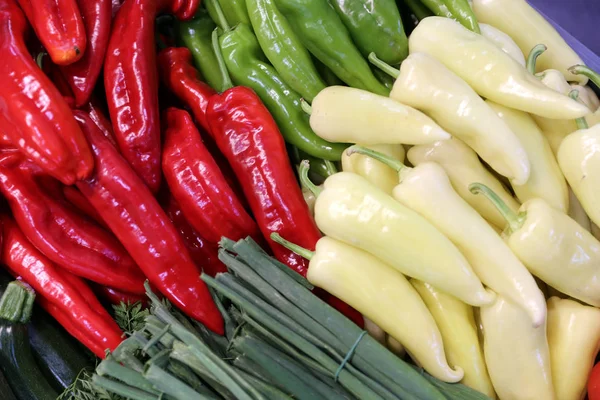 Grupo Varias Verduras Como Fondo Productos Agrícolas Como Telón Fondo — Foto de Stock