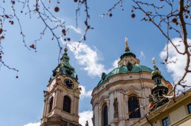 Kurtarıcının Kilisesi, dökülen kanların üzerine. Prag 'da. Çek Cumhuriyeti. Kostel Sv. Mikule. Aziz Niklas Kilisesi