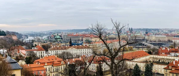 Вид Город Чехия Панорама — стоковое фото