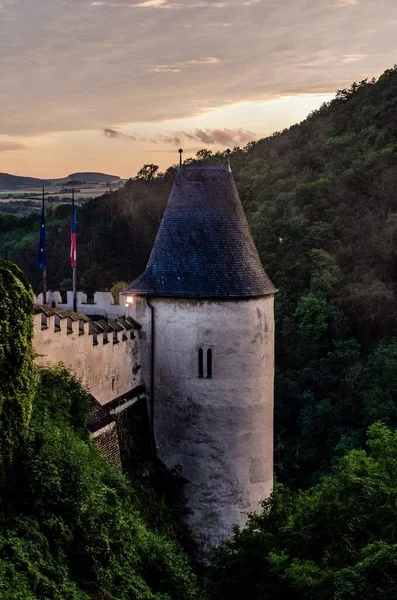 Czech cumhuriyetindeki dağların manzarası