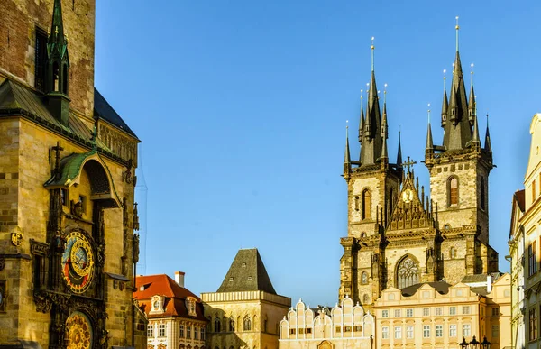 Plaza Ciudad Vieja Praga —  Fotos de Stock