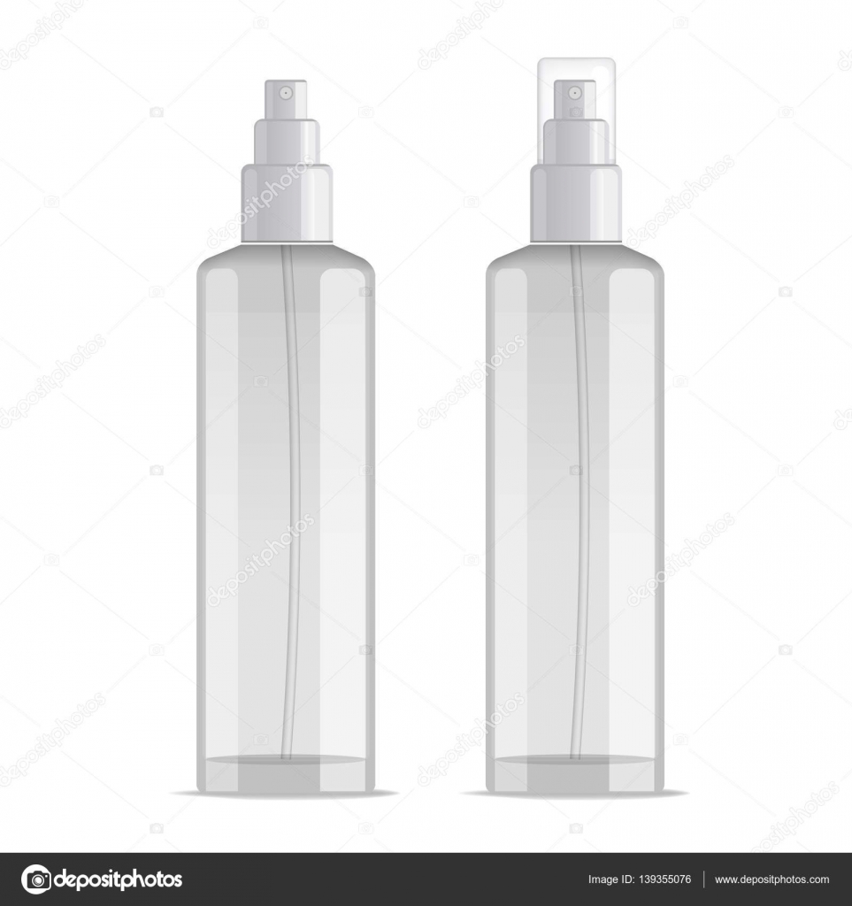 Download Realistic Transparent Cosmetic Bottle Sprayer Container Dispenser With Cap For Cream Perfume And Other Cosmetics Mockup Template For Design Vector Illustration Set Vector Image By C Iam Frukt Vector Stock 139355076