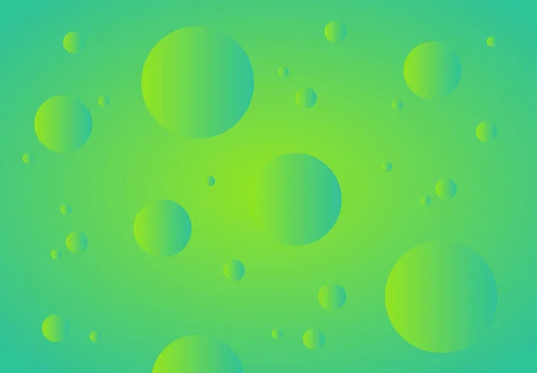 Grüne abstrakte Technologie Hintergrund. Gradientenblasen für Websites, Benutzeroberflächen und Anwendungen. Vektorillustration. — Stockvektor